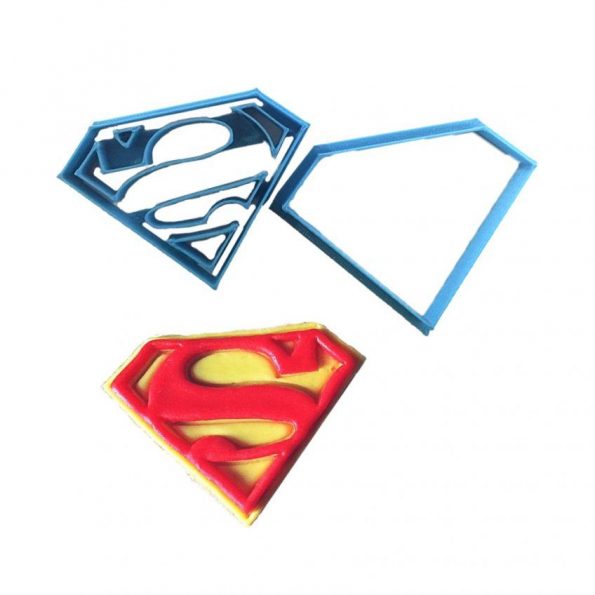 superman logo fondant molde cortador