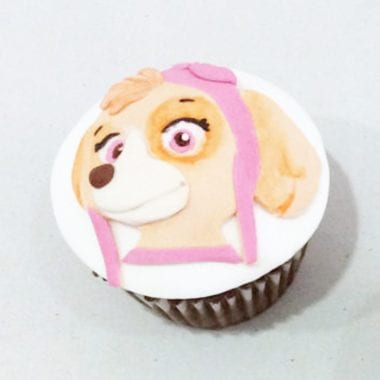 Receta de magdalena para decorarla con fondant